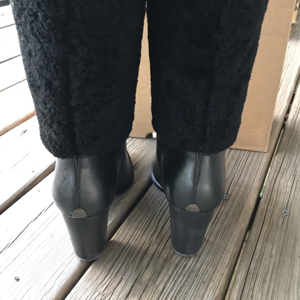 Blk UGG Ava shearling tall boots NWT - Picture 6 of 8